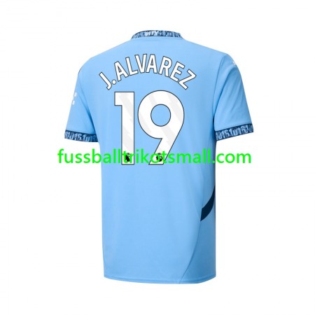 Fußballtrikots Manchester City Julian Alvarez 19 2024-2025 Kurzarm Heimtrikotsatz kaufen